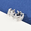 Brass Adjustable Cuff Rings for Women RJEW-H256-16P-2