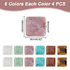 24Pcs 6 Styles Natural & Synthetic Mixed Gemstone Cabochons G-AR0005-68-2