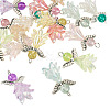 16Pcs 8 Style Glass & Acrylic & Alloy Pendants PALLOY-TA00232-3