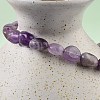 Natural Amethyst Stretch Beaded Bracelets BJEW-K213-C22-4