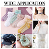 10 Yards Polyester Pleated Elastic Lace Trim SRIB-TA0001-23C-7