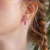 7Pair 7 Style Cute Animal Resin Stud Earrings EJEW-SZ0001-59-5