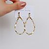 Natural Agate & Synthetic Hematite 304 Stainless Steel Stud Earrings EJEW-H017-01G-01-1