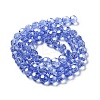 Electroplate Transparent Glass Beads Strands EGLA-A035-T8mm-A21-2