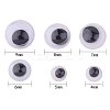 Black Wiggle Eye Need Glue on Round Moving Wobbly Googly Eyes 4-9mm KY-PH0001-01-3