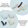 Olycraft 4 Sets 4 Colors 316L Surgical Stainless Steel Bayonet Clasps STAS-OC0001-17A-4