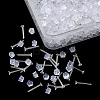 500Pcs Plastic Stud Earring Findings KY-YW0001-28-3