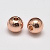 Rack Plating Brass Round Spacer Beads X1-KK-I601-3mm-RG-RS-1