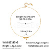 Minimalist 304 Stainless Steel Lava Shape Pendant Necklaces for Women EJ9264-1-1