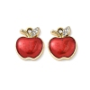 Alloy Enamel Rhinestone Pendants FIND-L024-16G-1