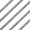 2.5 Yards Stainless Steel Rivet Studed Cord with Adhesive Back OCOR-FG0002-34A-1