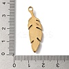 PVD Vacuum Plating 304 Stainless Steel Pendants STAS-L081-005G-03-3