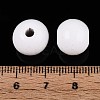 Spray Painted Round Natural Schima Wood Beads WOOD-A018-12mm-30-4