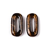 Natural Tiger Eye Oval Pendants G-N342-105N-1