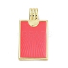 Real 18K Gold Plated Rack Plating Brass Enamel Pendants KK-M293-43G-02-1