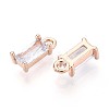 Transparent Glass Charms GLAA-T007-13H-2
