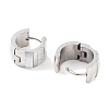 304 Stainless Steel Hoop Earrings EJEW-C096-28C-P-2
