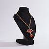 Velvet Necklace Displays NDIS-WH0001-01-5