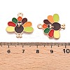Thanksgiving Day Theme Alloy Enamel Pendants ENAM-T020-35B-3