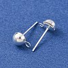 Brass Stud Earring Findings LS-KK-G604-01S-03-2