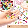 130Pcs 13 Colors Acrylic Cross Pendants PALLOY-YW031-4