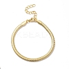 Rack Plating Brass Herringbone Chains Bracelet for Men Women LS-BJEW-M227-01G-1