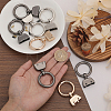 CHGCRAFT 8 Sets 4 Colors Alloy Spring Gate Rings FIND-CA0007-97-3