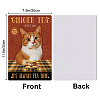 Vintage Metal Tin Sign AJEW-WH0189-031-2