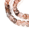 Natural Black Gold Rutilated Quartz Beads Strands G-T141-59-3
