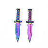 Rainbow Color Alloy Pendants X-PALLOY-N156-210-2