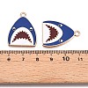 Alloy Enamel Pendants ENAM-T020-60B-3