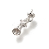 Brass Micro Pave Cubic Zirconia Cup Pearl Peg Bails Pin Pendants KK-K378-67S-2