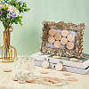 Flat Round Wooden Cabochons WOOD-WH0024-111-6