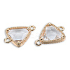 Transparent K9 Glass Connector Charms GLAA-N038-60-F13-2