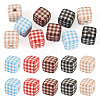 10Pcs Printed Opaque Acrylic Beads MACR-TA0002-43-1