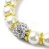 Glass Imitation Pearl Beaded Bracelets for Women BJEW-JB10034-01-3