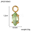 304 Stainless Steel Rhinestone Charms STAS-OY003-89G-3