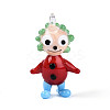 Handmade Lampwork Clown Figurine Pendants LAMP-T025-09B-1