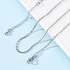 Brass Link Chain Necklaces for Women NJEW-D302-13P-1