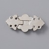 Alloy Adjustment Waist Tightener Buckle Buttons FIND-WH0110-123P-2