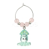 Ocean Theme Resin Wine Glass Charms AJEW-JO00243-4