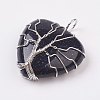 Synthetic Blue Goldstone Pendants G-L480-05G-1