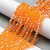 Transparent Electroplate Glass Beads Strands EGLA-A039-T2mm-A23-4