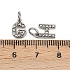 304 Stainless Steel Rhinestone Pendants STAS-B108-03P-A-3