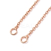 Brass Cable Chain Necklace Making NJEW-D302-78RG-2