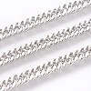 304 Stainless Steel Curb Chain Bracelets BJEW-P235-12P-2