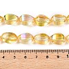 Electroplate Glass Beads Strands EGLA-T028-01E-4