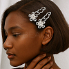 4Pcs 2 Colors Alloy Alligator Hair Clips OHAR-HY0001-06A-5