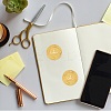 Plastic Self Adhesive Gold Foil Embossed Stickers DIY-WH0575-053-6