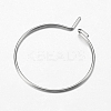 316 Surgical Stainless Steel Hoop Earrings Findings X-STAS-F149-32P-E-3